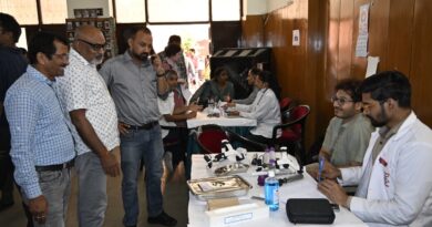 स्वास्थ्य शिविर में 142 पत्रकारों ने कराया स्वास्थ्य परीक्षण